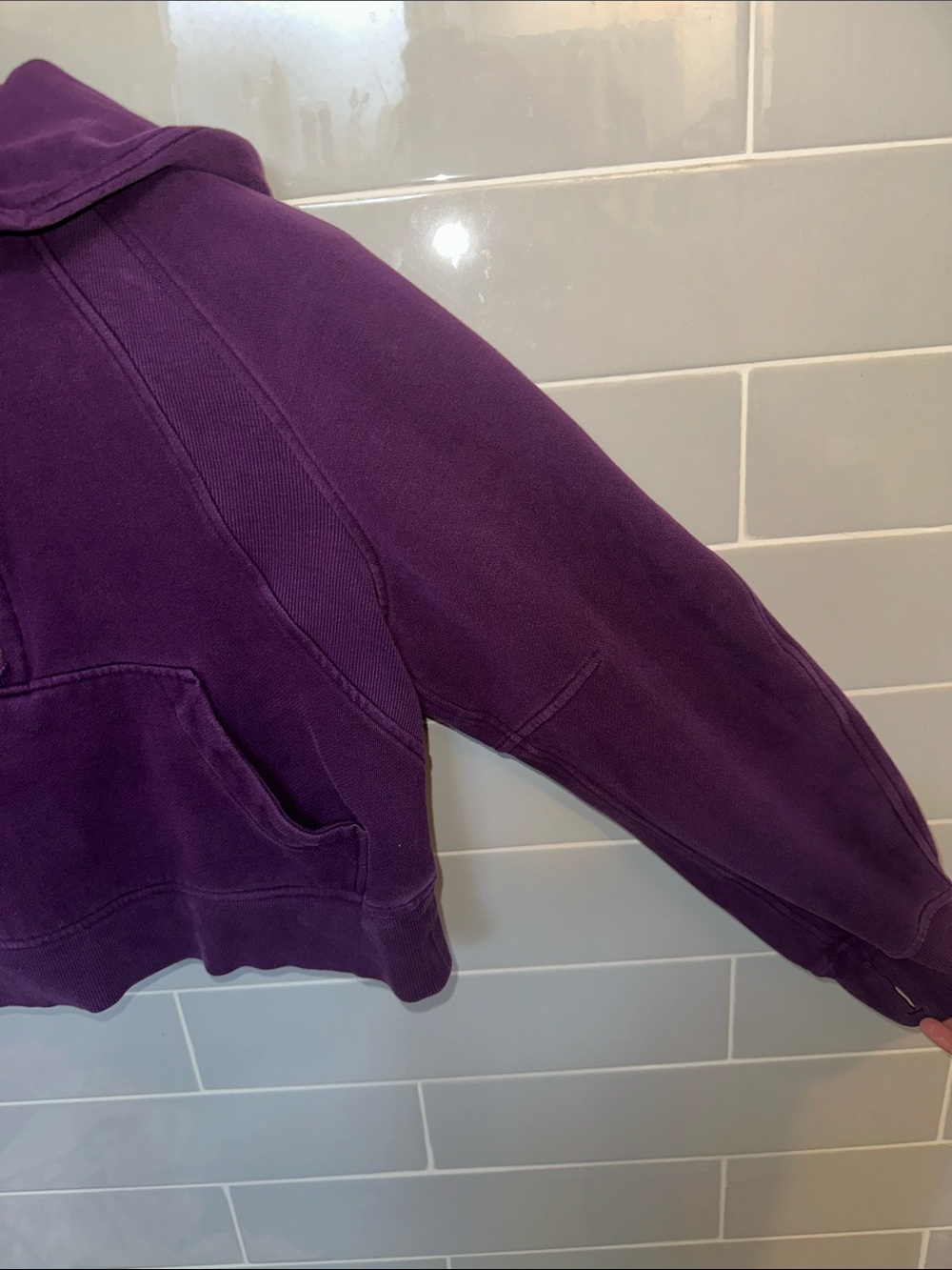 Lululemon Scuba Oversized Half Zip Cropped Hoodie - Picture 7 of 14